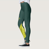 Grüne Pflanze Leggings (Links)