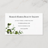 GRÜNE PFLANZE LOYALTY CARD  TREUEKARTE (Rückseite)