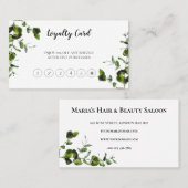 GRÜNE PFLANZE LOYALTY CARD  TREUEKARTE (Vorne/Hinten)