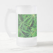 Grüne Pflanze Mattglas Bierglas (Links)