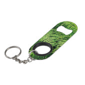Grüne Pflanze Mini Flaschenöffner (Vorderseite Schrägansicht)