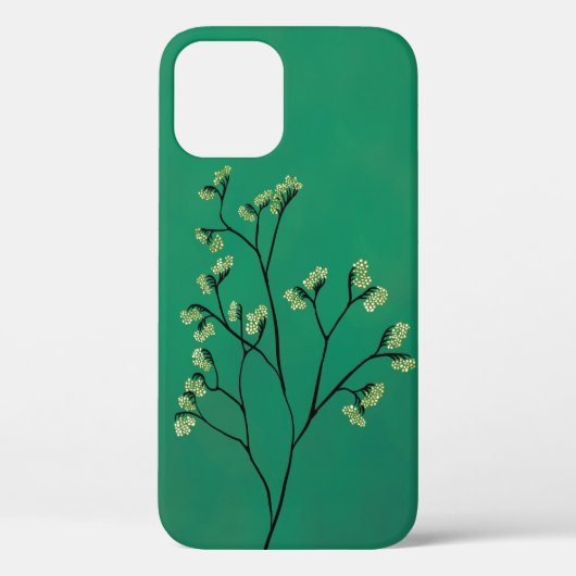 Grüne Pflanze Minimalistisch Botanische Kunst Case-Mate iPhone Hülle (Rückseite)