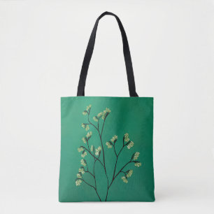 Grüne Pflanze Minimalistisch Botanische Kunst Tasche
