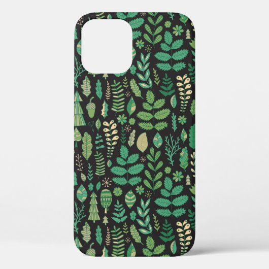 Grüne Pflanze nahtlos Case-Mate iPhone Hülle (Rückseite)