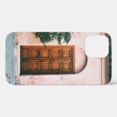 GRÜNE PFLANZE NEBEN BROWNEN HOLZTÜR Case-Mate iPhone HÜLLE (Rückseite (Horizontal))
