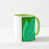Grüne Pflanze Tasse (VorderseiteRechts)