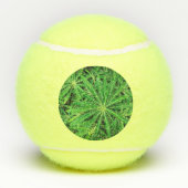 Grüne Pflanze Tennisbälle (Rückseite)