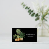 Grüne Pflanze Visitenkarte (Stehend Vorderseite)