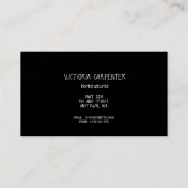 Grüne Pflanze Visitenkarte (Rückseite)