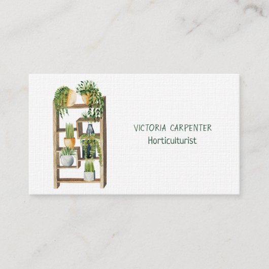 Grüne Pflanze Visitenkarte (Vorderseite)