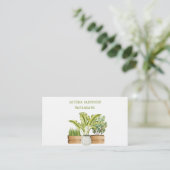 Grüne Pflanze Visitenkarte (Stehend Vorderseite)
