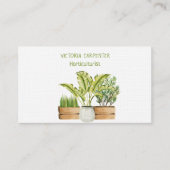 Grüne Pflanze Visitenkarte (Vorderseite)