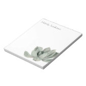 Grüne Pflanze Wasserfarbe Notizblock (Rotiert)