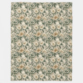 Grüne Pflanzen Teppich Lux Botanical Home Stil Fleecedecke (Vorderseite)