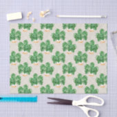 Grüne Pflanzenblätter Seidenpapier (Handwerk)