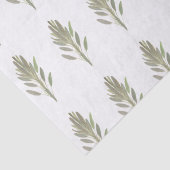 Grüne pflanzliche pflanzliche Pflanze Wasserfarbe Seidenpapier (Detail)