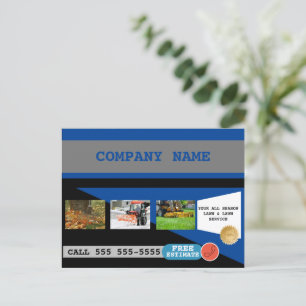 Grüne Pflege und Schneebeseitigung - Visitenkarte Postkarte