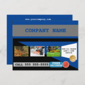 Grüne Pflege und Schneebeseitigung - Visitenkarte Postkarte (Vorne/Hinten)