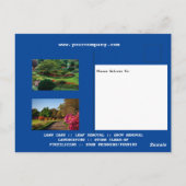 Grüne Pflege und Schneebeseitigung - Visitenkarte Postkarte (Rückseite)