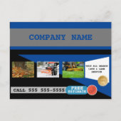 Grüne Pflege und Schneebeseitigung - Visitenkarte Postkarte (Vorderseite)