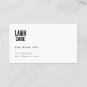 Grüne Pflegelandschaften - Visitenkarten Visitenkarte (Rückseite)