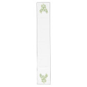 Grüne Phoenixanstiege auf Weiß Großer Tischläufer (Vorderseite)