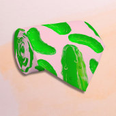 Grüne Pickles Rosa Hintergrund Krawatte