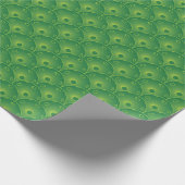 Grüne Pickleys überall Geschenkpapier (Ecke)