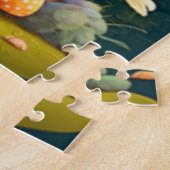 Grüne Pilze im Feld Puzzle (Seite)