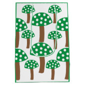 Grüne Pilze Mittlere Geschenktüte (Rückseite)