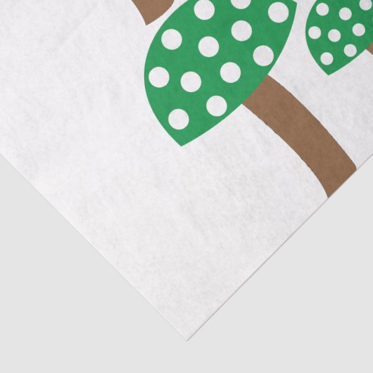 Grüne Pilze Seidenpapier (Detail)