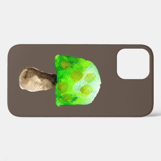 Grüne Pilzfarbe niedliche Pilze Case-Mate iPhone Hülle (Rückseite (Horizontal))