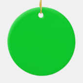 Grüne Pilzfarbe niedliche Pilze Keramik Ornament (Hinten)