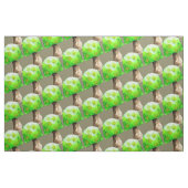 Grüne Pilzzzzauber Wasserfarbe Stoff (Fat Quarter (45,7 x 55,9 cm))
