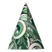 Grüne Pinguine im Grünen im Schatten der Kunst Partyhütchen (Rückseite)