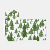 Grüne Pinienbäume Gastgeschenk Boxen Geschenkschachtel (Ungefaltet)