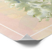 Grüne Pinienbäume Stille Gebetspenster Poster (Ecke)