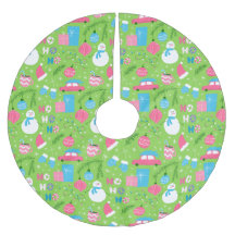 Grüne Pink Blaue Schneemänner Weihnachtsdekoration