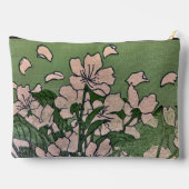 Grüne Pink Blossom Druck Cut Näh Tasche (Rückseite)