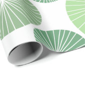 Grüne Pinwheels der 50er Jahre Geschenkpapier (Rolleneckpunkt)