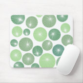 Grüne Pinwheels der 50er Jahre Mousepad (Mit Mouse)