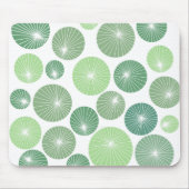 Grüne Pinwheels der 50er Jahre Mousepad (Vorne)