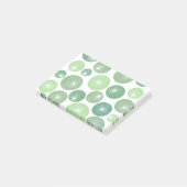 Grüne Pinwheels der 50er Jahre Post-it Klebezettel (angewinkelt)
