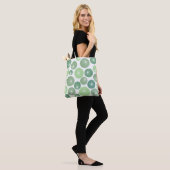 Grüne Pinwheels der 50er Jahre Tasche (Am Model)