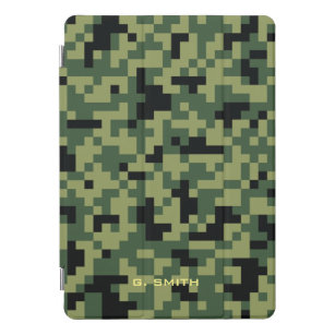 Grüne Pixel-Camouflage. Camouflage iPad Pro Cover