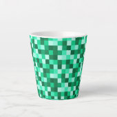 Grüne Pixel Minecraft inspirierte Tasse (Vorderseite)
