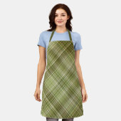 Grüne Plaid im Bergwald Schürze (Getragen)