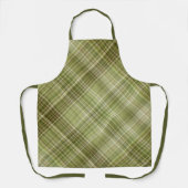 Grüne Plaid im Bergwald Schürze (Vorderseite)