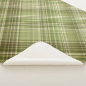Grüne Plaid im Bergwald Sherpadecke (3/4)