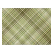 Grüne Plaid im Bergwald Tischdecke (Vorderseite (Horizontal))
